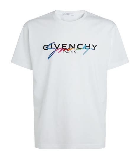 givenchy white tshirt|Givenchy signature t shirt.